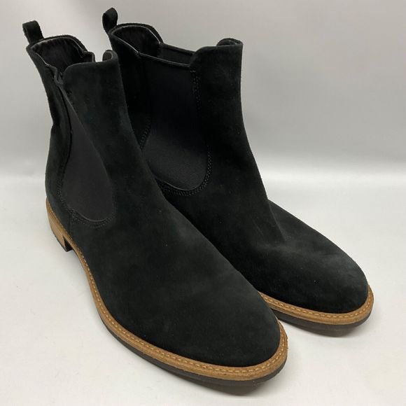 ECCO Shoes - ECCO Sartorelle Chelsea Black Suede Ankle Boots Size 10 Women’s Portugal